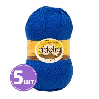 Пряжа Adelia OLIVIA (07), синий, 5 шт. по 100 г Пряжа Adelia OLIVIA (07), синий, 5 шт. по 100 г