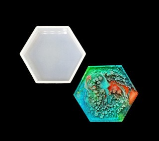 Большая силиконовая форма для Петри Шестигранник, Resin Pro Большая силиконовая форма для Петри Шестигранник, Resin Pro