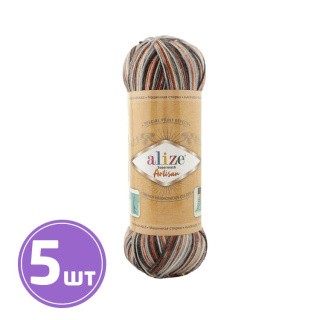 Пряжа ALIZE Superwash Artisan (9013), мультиколор, 5 шт. по 100 г Пряжа ALIZE Superwash Artisan (9013), мультиколор, 5 шт. по 100 г