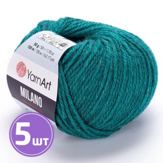 Пряжа YarnArt Milano (873), изумрудный меланж, 5 шт. по 50 г Пряжа YarnArt Milano (873), изумрудный меланж, 5 шт. по 50 г