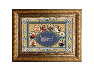 Рисунок на ткани «Молитва о доме»