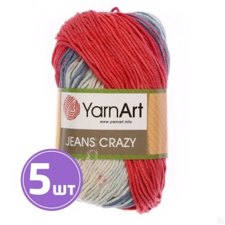 Пряжа YarnArt Jeans Crazy (8205), мультиколор, 5 шт. по 50 г