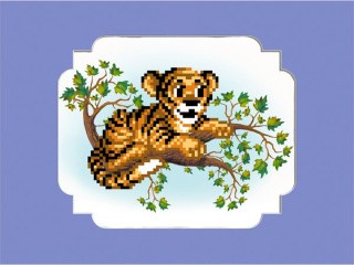 Набор вышивки бисером «Тигрёнок» Набор вышивки бисером «Тигрёнок»
