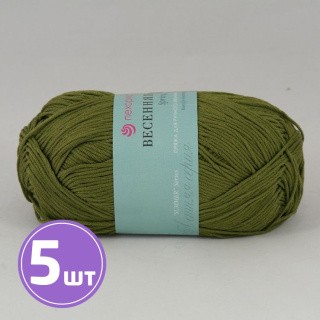 Пряжа Пехорка Весенняя (760), оливковый, 5 шт. по 100 г Пряжа Пехорка Весенняя (760), оливковый, 5 шт. по 100 г