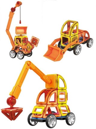 Магнитный конструктор «Строительная техника», Магникон Магнитный конструктор «Строительная техника», Магникон