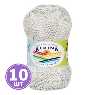 Пряжа Alpina XENIA (053), серый, 10 шт. по 50 г