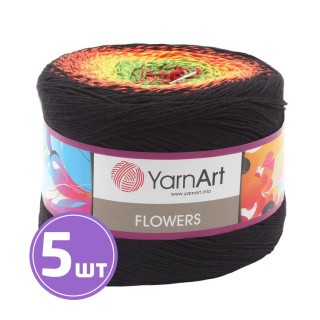 Пряжа YarnArt Flowers (267), мультиколор, 5 шт. по 250 г Пряжа YarnArt Flowers (267), мультиколор, 5 шт. по 250 г