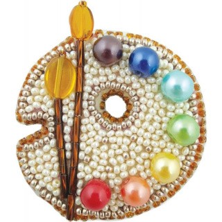 Набор для вышивания «Брошь. Палитра» Набор для вышивания «Брошь. Палитра»