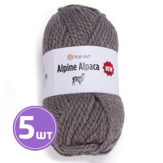 Пряжа YarnArt Alpine Alpaca New (Альпина альпака нью) (1438), коричневый, 5 шт. по 150 г Пряжа YarnArt Alpine Alpaca New (Альпина альпака нью) (1438), коричневый, 5 шт. по 150 г