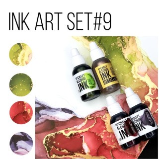 Набор алкогольных чернил, Set#9, Craft Alcohol INK