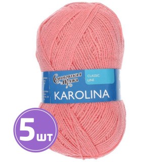 Пряжа Семеновская Karolina (10898), багряный, 5 шт. по 100 г Пряжа Семеновская Karolina (10898), багряный, 5 шт. по 100 г