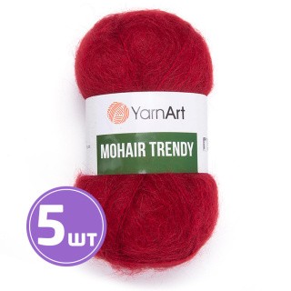 Пряжа YarnArt Mohair trendy (Мохер тренди) (141), красный, 5 шт. по 100 г Пряжа YarnArt Mohair trendy (Мохер тренди) (141), красный, 5 шт. по 100 г