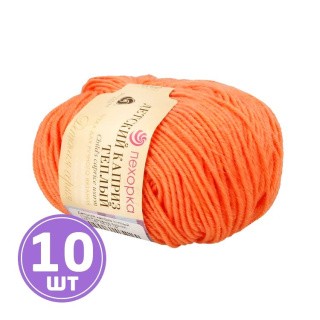 Пряжа Пехорка Детский каприз теплый (1125), розовый коралл, 10 шт. по 50 г Пряжа Пехорка Детский каприз теплый (1125), розовый коралл, 10 шт. по 50 г