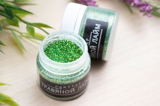 Глиттер травяной лайм 20 мл, ArtResin Club Глиттер травяной лайм 20 мл, ArtResin Club