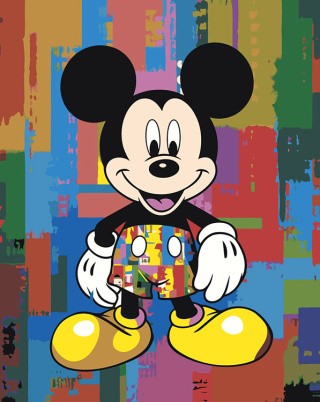 Картина по номерам «Герои Дисней: Красочный Микки Маус 2»