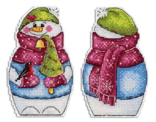 Набор для вышивания «Снеговик с елочкой»