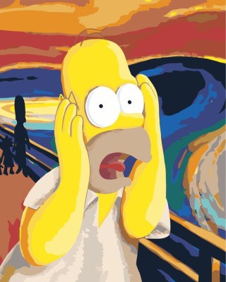 Картина по номерам «Simpsons Симпсоны: Гомер Крик»