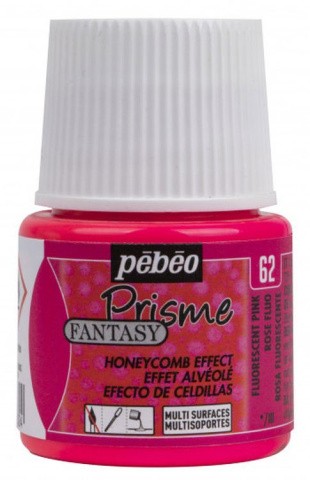 Краска Fantasy Moon с фактурным эффектом PEBEO, цвет: флуоресцентный розовый, 45 мл