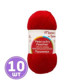 Пряжа из Троицка Пушинка (006), красный, 10 шт. по 50 г Пряжа из Троицка Пушинка (006), красный, 10 шт. по 50 г