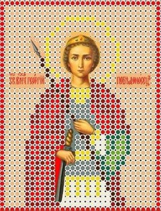 Рисунок на ткани «Святой Георгий»