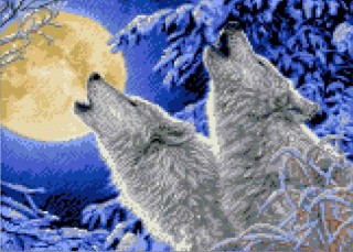 Рисунок на ткани «Лунная соната»