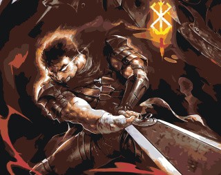 Картина по номерам «Берсерк Berserk манга аниме: Гатс 40x50» Картина по номерам «Берсерк Berserk манга аниме: Гатс 40x50»