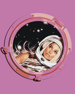 Картина по номерам «Барби: Марго Робби в космосе 2»