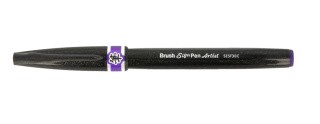 Браш пен Brush Sign Pen Artist, ultra-fine 0,5 - 5 мм, цвет: фиолетовый, Pentel