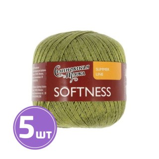 Пряжа Семеновская Softness (30010), фисташковый 5 шт. по 100 г