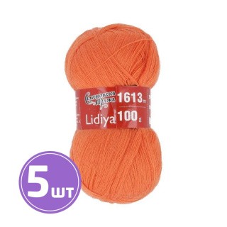 Пряжа Семеновская Lidiya (670), морковный 5 шт. по 100 г Пряжа Семеновская Lidiya (670), морковный 5 шт. по 100 г