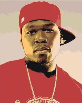 Картина по номерам «50 Cent»