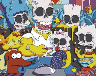 Картина по номерам «Simpsons Симпсоны: Семья скелеты» Картина по номерам «Simpsons Симпсоны: Семья скелеты»