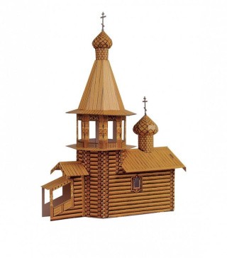 Сборная модель из картона «Церковь деревянная»