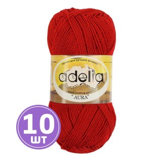 Пряжа Adelia AURA (038), красный, 10 шт. по 50 г