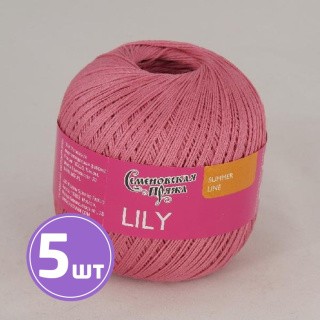 Пряжа Семеновская Lily (5289), темно-розовый 5 шт. по 100 г Пряжа Семеновская Lily (5289), темно-розовый 5 шт. по 100 г