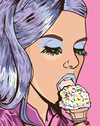 Картина по номерам «Вкусное мороженое»