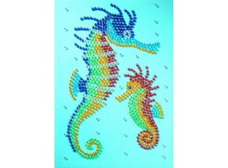 Мозаика из бусин «Морские коньки»