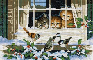 Алмазная вышивка «Рождественское утро» Алмазная вышивка «Рождественское утро»