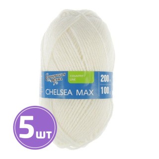 Пряжа Семеновская Chelsea MAX (964), ультрабелый 5 шт. по 100 г Пряжа Семеновская Chelsea MAX (964), ультрабелый 5 шт. по 100 г