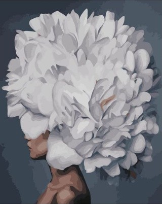 Картина по номерам «Цветочная голова» Картина по номерам «Цветочная голова»