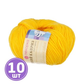 Пряжа Пехорка Детский каприз (012), желток, 10 шт. по 50 г Пряжа Пехорка Детский каприз (012), желток, 10 шт. по 50 г