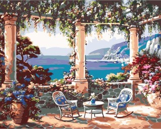 Картина по номерам «Вид на море» Картина по номерам «Вид на море»