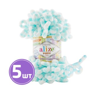 Пряжа ALIZE Puffy color (Пуффи колор) (6493), мультиколор, 5 шт. по 100 г Пряжа ALIZE Puffy color (Пуффи колор) (6493), мультиколор, 5 шт. по 100 г