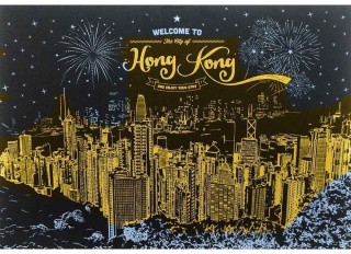 Скретч-картина «Гонконг. Набережная»