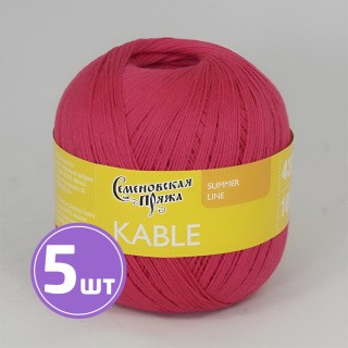 Пряжа Семеновская Kable (181750), вива маджента, 5 шт. по 100 г Пряжа Семеновская Kable (181750), вива маджента, 5 шт. по 100 г