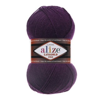 Пряжа ALIZE LanaGold Fine (Ализе Лана голд файн) (111), темно-ореховый, 5 шт. по 100 г Пряжа ALIZE LanaGold Fine (Ализе Лана голд файн) (111), темно-ореховый, 5 шт. по 100 г