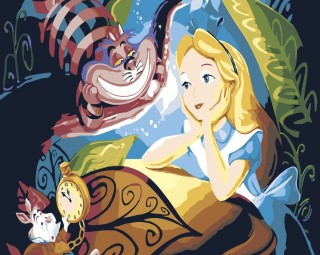 Картина по номерам «Алиса в стране чудес»
