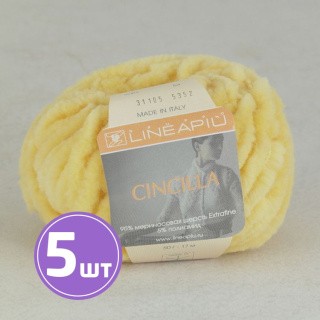 Пряжа LineaPIU CINCILLA (31105), желтый, 5 шт. по 50 г Пряжа LineaPIU CINCILLA (31105), желтый, 5 шт. по 50 г