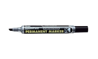 Маркер перманентный Maxiflo 1,8-4,5 мм, скошенное перо, черный, Pentel