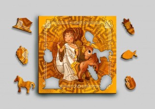 Интерактивные деревянные пазлы Mr.Puzz «Греческая Принцесса»